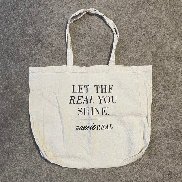 5 for $20: Aerie reusable canvas tote bag - Picture 1 of 14